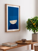 Geometrik Form Mavi - Art Print